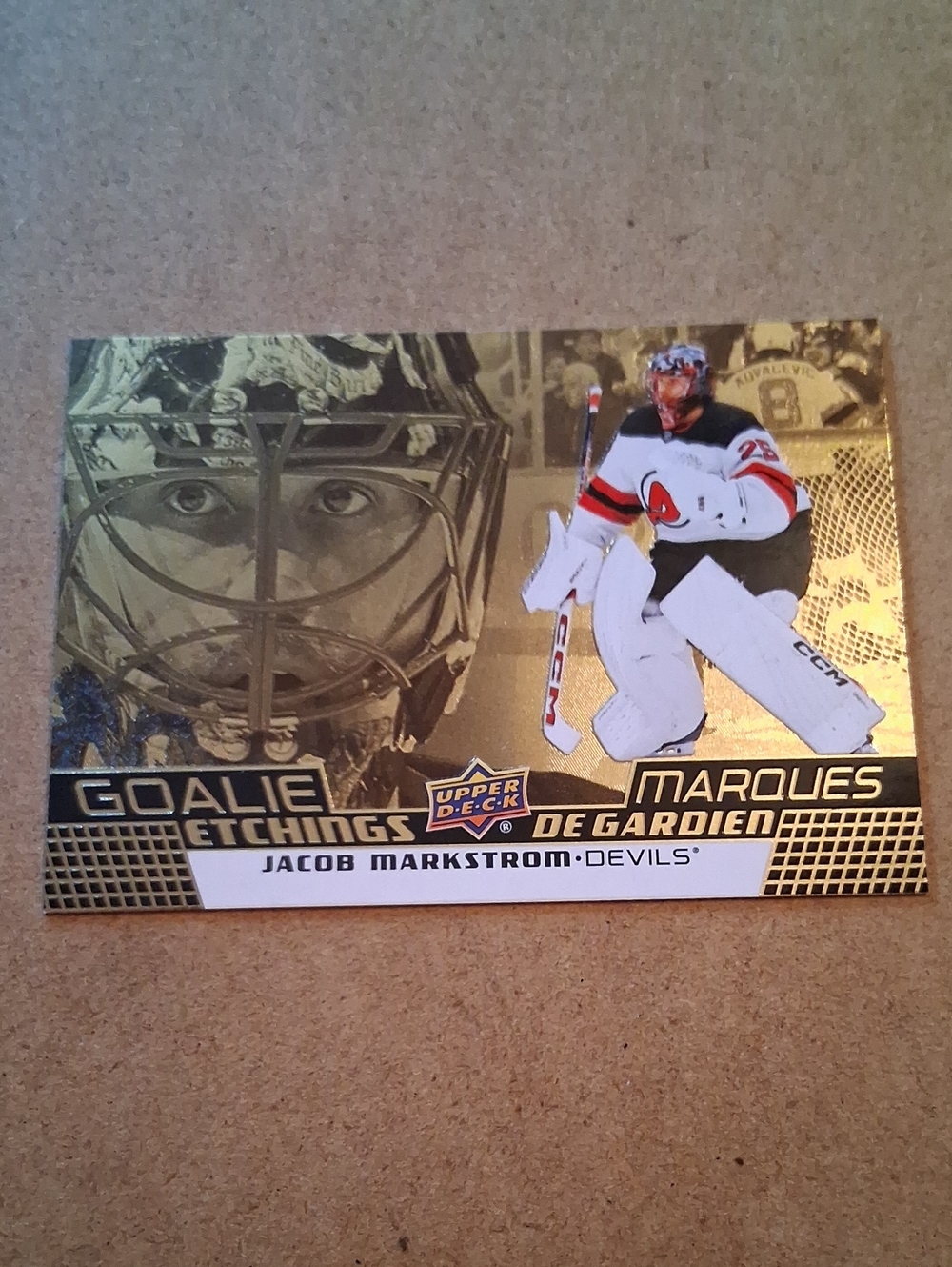 Jacob Markstrom Devils/Calgary Flames Hockey Trading Cards - Red